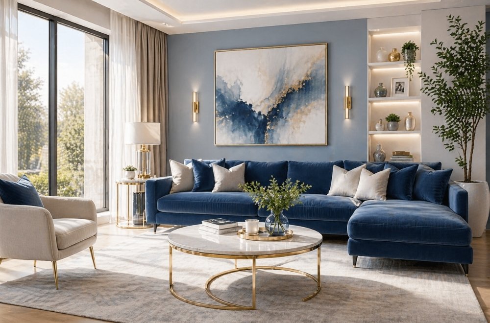 Luxury clean living room